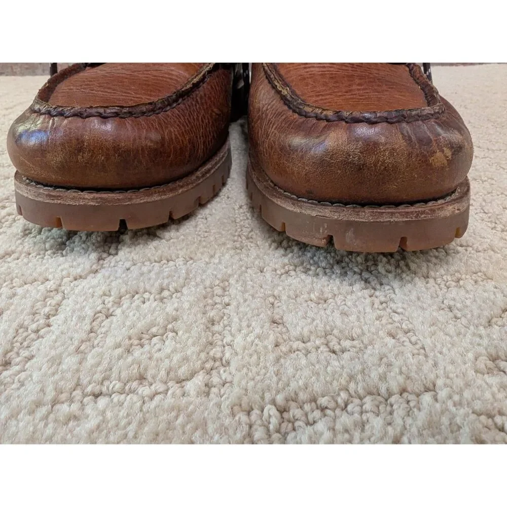 Polo Ralph Lauren Leather Boots Mens 8D Brown Authentic Dry Goods